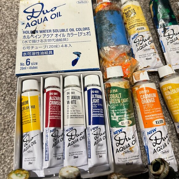 Oil Paint Professional Artist Supply Bundle Lot Windsor Gamblin Holbein Painter - Picture 5 of 6